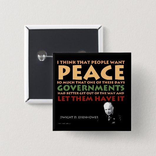 Eisenhower-Knopf Button (Vorne & Hinten)