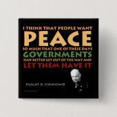 Eisenhower-Knopf Button (Vorderseite)