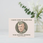 Eisenhower - Krieg Postkarte (Stehend Vorderseite)