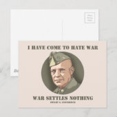 Eisenhower - Krieg Postkarte (Vorne/Hinten)