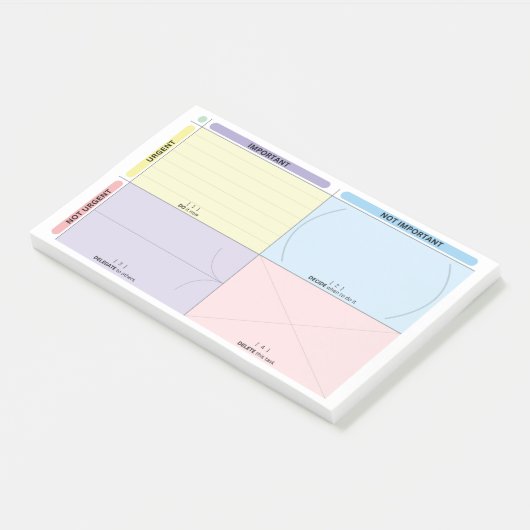 Eisenhower Matrix Post It Post-it Klebezettel (angewinkelt)