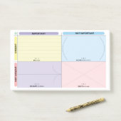 Eisenhower Matrix Post It Post-it Klebezettel (Auf Schreibtisch)