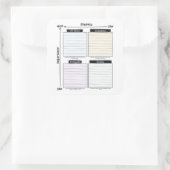 Eisenhower Matrix sticker (Tasche)