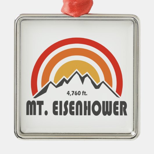 Eisenhower New Hampshire Ornament Aus Metall (Vorne)