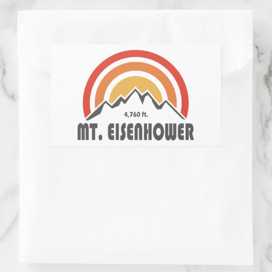 Eisenhower New Hampshire Rechteckiger Aufkleber (Tasche)