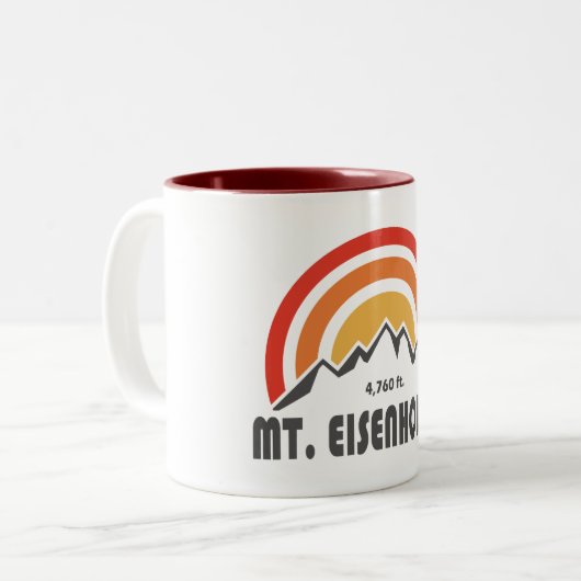 Eisenhower New Hampshire Zweifarbige Tasse (Vorderseite Links)