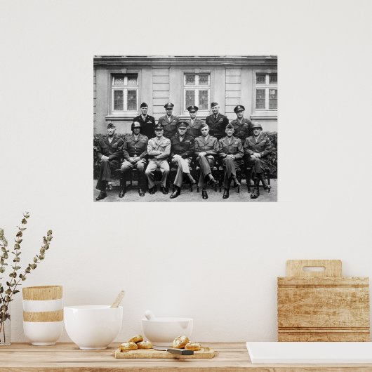 Eisenhower, Patton, Bradley, et. al. Poster (Küche)