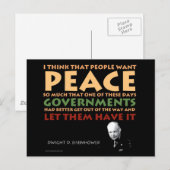 Eisenhower Postcard Postkarte (Vorne/Hinten)