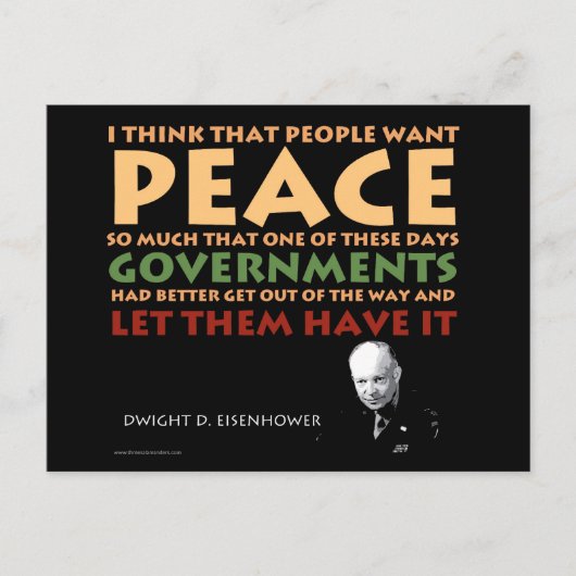 Eisenhower Postcard Postkarte (Vorderseite)