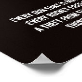 Eisenhower Quotation Peace Poster Print (Ecke)