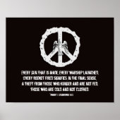 Eisenhower Quotation Peace Poster Print (Vorne)