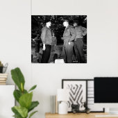Eisenhower und Bradley sprechen über Widerstand Poster (Heimbüro)