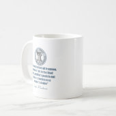Eisenhower Zitat - Der Soldat Kaffeetasse (Vorderseite Links)