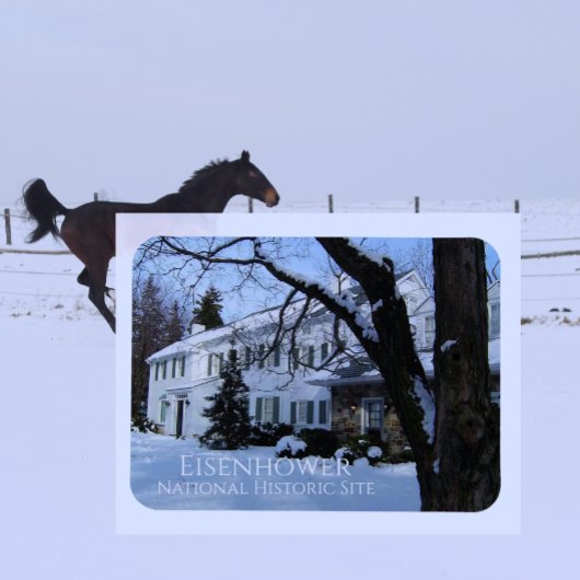 Eisenhower Zuhause, Winter, Gettysburg, PA Magnet