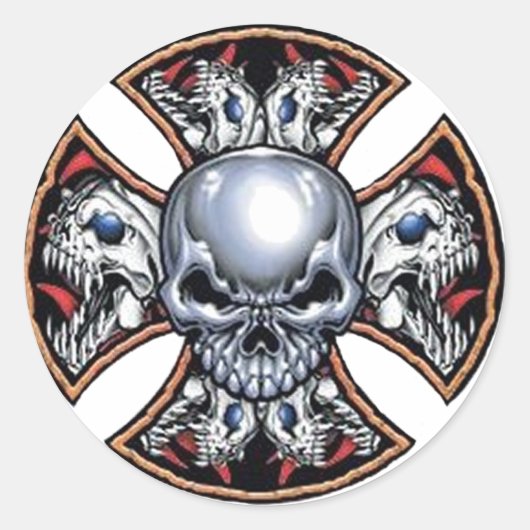 Eisenhülle Runder Aufkleber (Vorderseite)