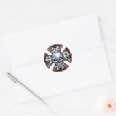 Eisenhülle Runder Aufkleber (Umschlag)