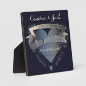 Eisenkerne-Emblem für das 6. Hochzeitstag Fotoplatte (Vorderseite)