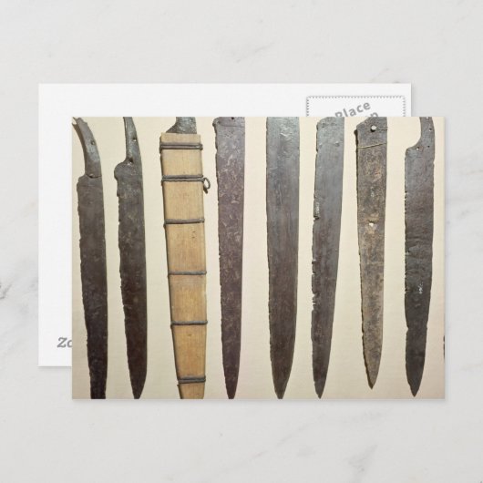 Eisenklingen für Schwerter Postkarte (Vorne/Hinten)