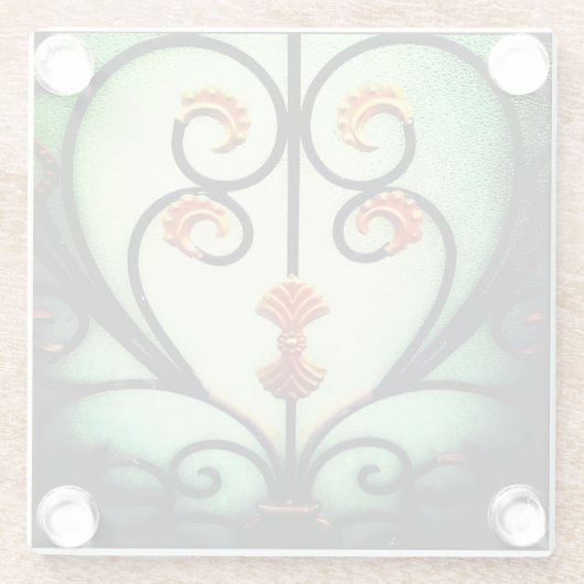 Eisenkraut Glasuntersetzer (Rückseite)