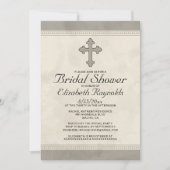 Eisenkreuzung Bridal-Dusche Einladungen (Vorderseite)