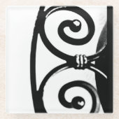 Eisenkunst Glasuntersetzer (Vorderseite)