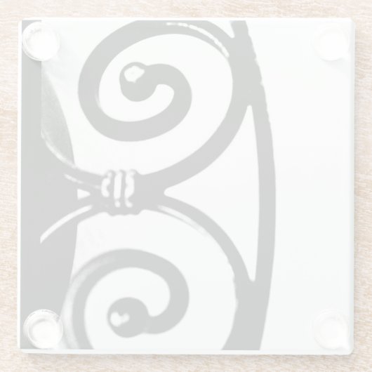 Eisenkunst Glasuntersetzer (Rückseite)