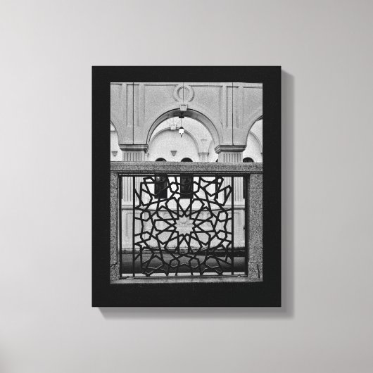 Eisenkunst und Moschee Leinwanddruck (Vorderseite)
