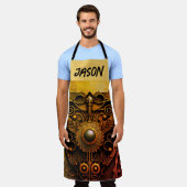 Eisenmetalle Kunst Schürze (Getragen)