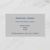 Eisenmetallgitterrahmenbau Visitenkarte (Rückseite)