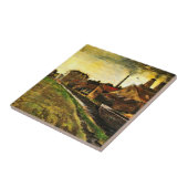 Eisenmühle von Vincent van Gogh in Den Haag Fliese (Seite)