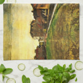 Eisenmühle von Vincent van Gogh in Den Haag Geschirrtuch (Gefaltet)