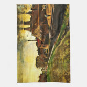 Eisenmühle von Vincent van Gogh in Den Haag Geschirrtuch (Vertikal)