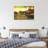 Eisenmühle von Vincent van Gogh in Den Haag Leinwanddruck (Insitu (Schlafzimmer))