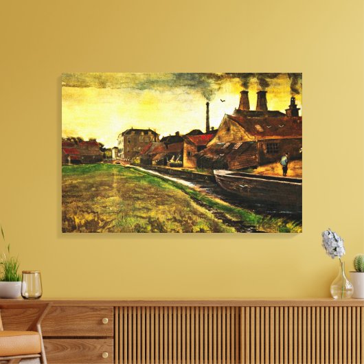 Eisenmühle von Vincent van Gogh in Den Haag Leinwanddruck (Insitu (Wohnzimmer))