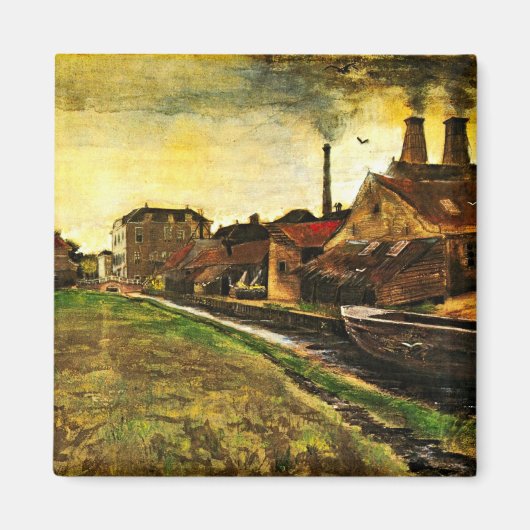 Eisenmühle von Vincent van Gogh in Den Haag Magnet (Vorne)