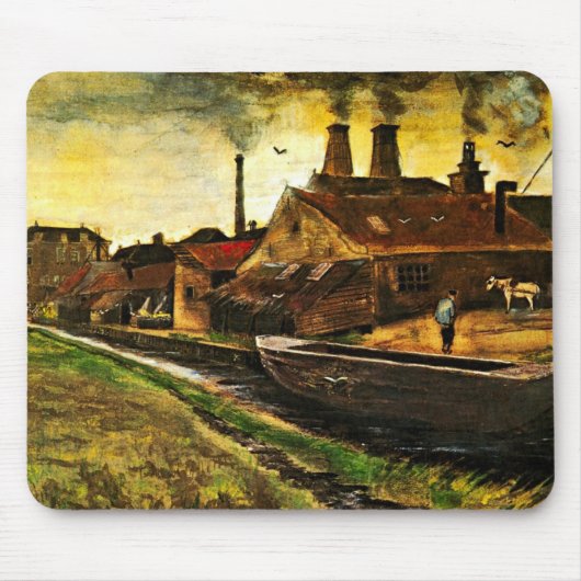 Eisenmühle von Vincent van Gogh in Den Haag Mousepad (Vorne)