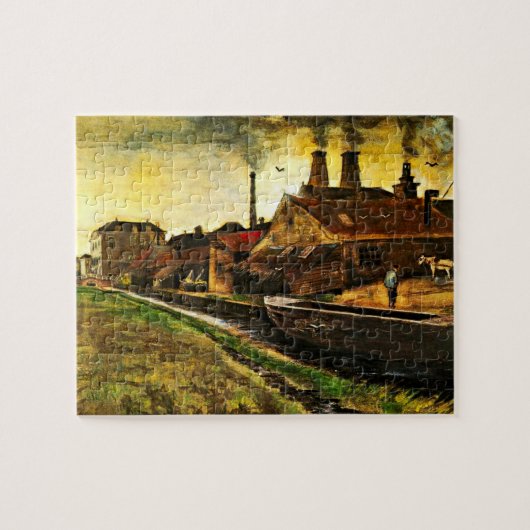 Eisenmühle von Vincent van Gogh in Den Haag Puzzle (Horizontal)