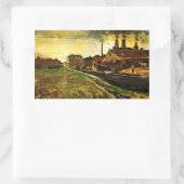 Eisenmühle von Vincent van Gogh in Den Haag Rechteckiger Aufkleber (Tasche)