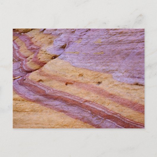 Eisenoxide färben eine Sandsteinformation Postkarte (Vorderseite)