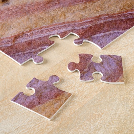 Eisenoxide färben eine Sandsteinformation Puzzle (Seite)