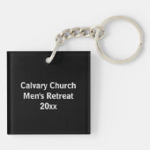 Eisenschärfe Christlich Schlüsselanhänger (Rückseite)