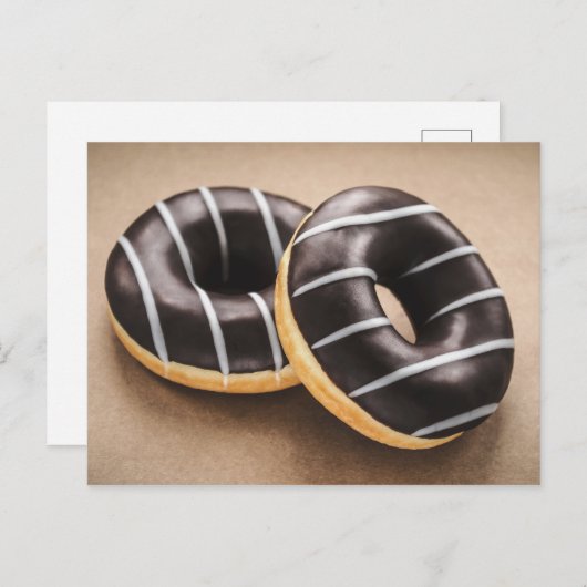 EISENSCHOKOLADEDOUGHNUTS POSTKARTE (Vorne/Hinten)