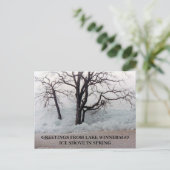 EISENSCHUHE AUS DEM SEE WI... POSTKARTE (Stehend Vorderseite)