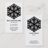 Eisensnowflake - weiß visitenkarte (Vorne/Hinten)