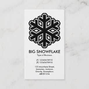 Eisensnowflake - weiß visitenkarte