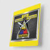 "Eisensoldaten" 1ste gepanzerte Abteilung Quadratische Wanduhr (Winkel)