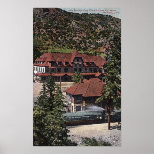 Eisensprings Cog Road Station & Hotel Poster (Vorne)