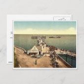 Eisenstange, Llandudno, Wales selten Fotochrom Postkarte (Vorne/Hinten)