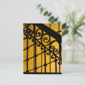 Eisentor-Muster in gelb, Kuba Postkarte (Stehend Vorderseite)