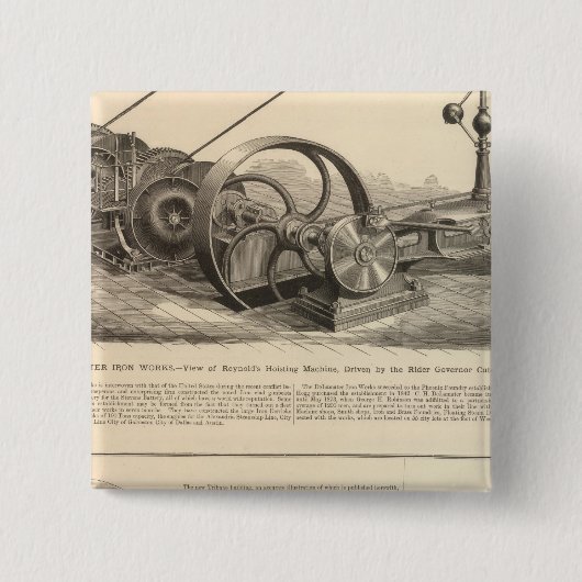Eisenwerk Delamater Button (Vorderseite)